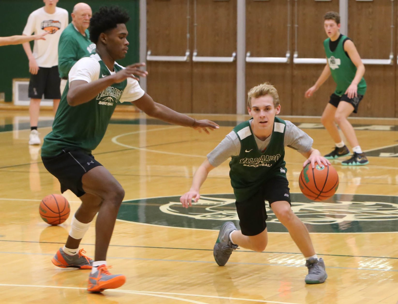 Valparaiso boys basketball practice